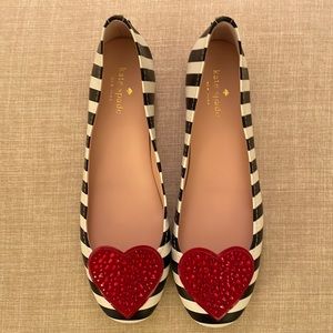 NWT Kate Spade Kade Heart Flats 7.5M
